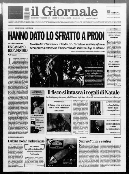 Il giornale : quotidiano del mattino